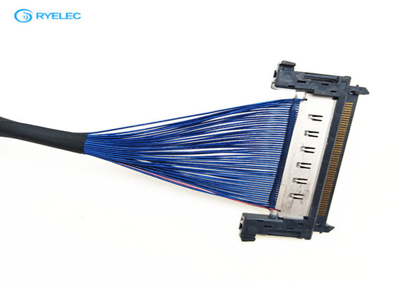 De mannelijke 0.5mm Kabel van de Hoogteschakelaar LVDS, Hirose die Blauwe LVDS-Vertoningskabel huisvesten leverancier