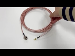 N Contactdoos aan Mcx Geplateerde Rf Coaxiale de Kabelassemblage van de Stop Rechte hoek Goud