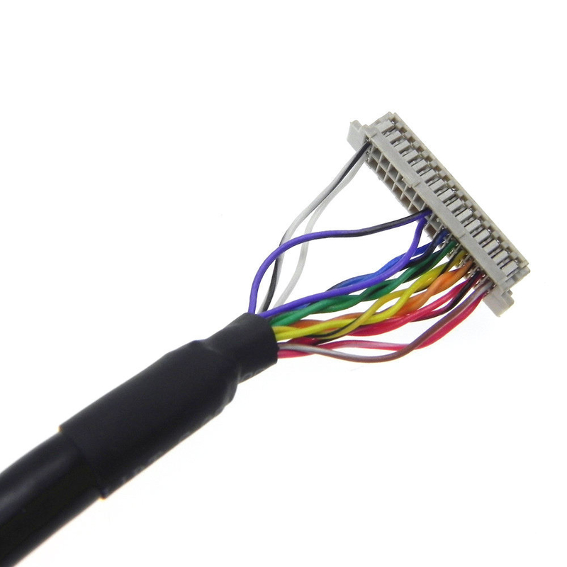 Van de de Vertoningslvds Kabel van douane LCD van de de Assemblagedf13 1.25mm Hoogte de Contactdoosdf20-20ds-1c 20 Speld