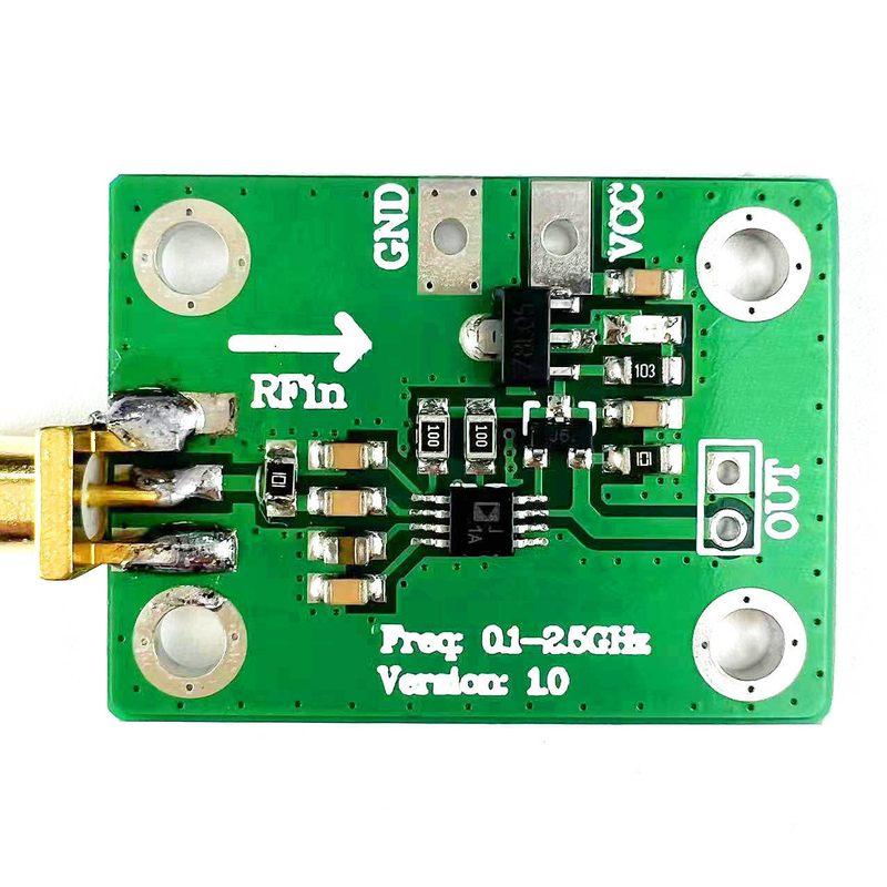 AD8313 Logaritmische detector -72dBm -2dBm 0,1-2,5GHz RF Power Analyzer Board 7-15V Power Microwave Radio Detection Module