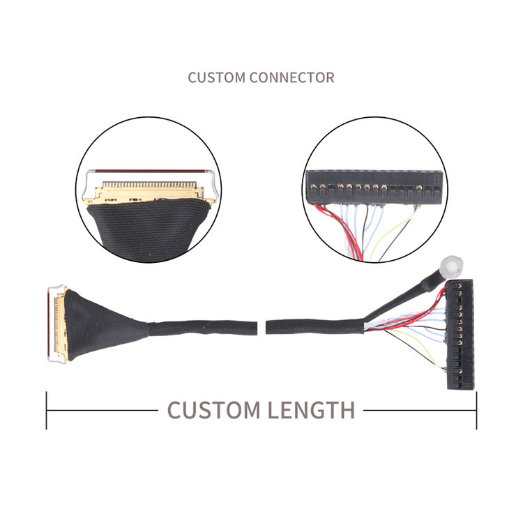 Aanpassen verschillende soorten 0,5 mm pitch coaxiale kabel assemblages originele trekringen of imitaties