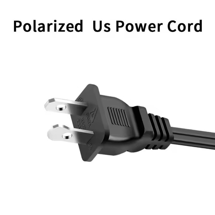 Goede kwaliteit puur koper 120V 18 Awg 2pin C7 Extension Line Spt-2 White AC Power Cord 5FT 2 Prong For Home Appliance Lap