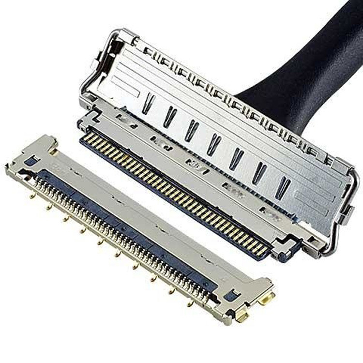 Horizontale koppeling Micro Coaxial Connector IPEX Kabel CA II 20679-030T-01 Micro Coaxial Cable 0,4 mm Pitch