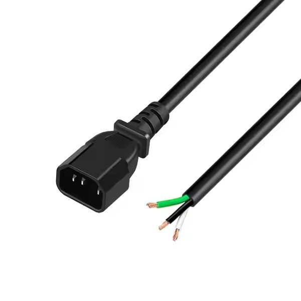 Goudleverancier Kwaliteit gewaarborgd IEC C13 Vrouwelijk eindkabel C14 Mannelijk eindverlengkabel