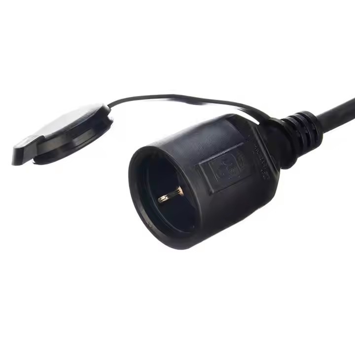GS Goedkeuring H07RN-F 3X1,5 3m Zwart Hoogwaardig Eu Power Cord Waterdicht rubberen scharnierkabel voor buitenindustrie