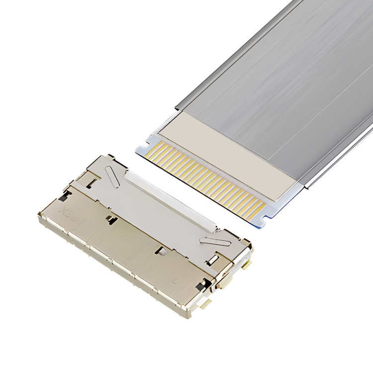 0.5mm Pitch Fully Shielded Fpc Cable High Speed Auto-Locking Horizontale Mate IPEX 20952-024E-02