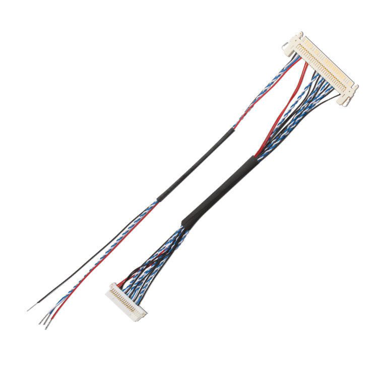 Custom OEM draadgordel FI S20S 20 Pin 1.25 mm Pitch JAE Display Lvds kabel
