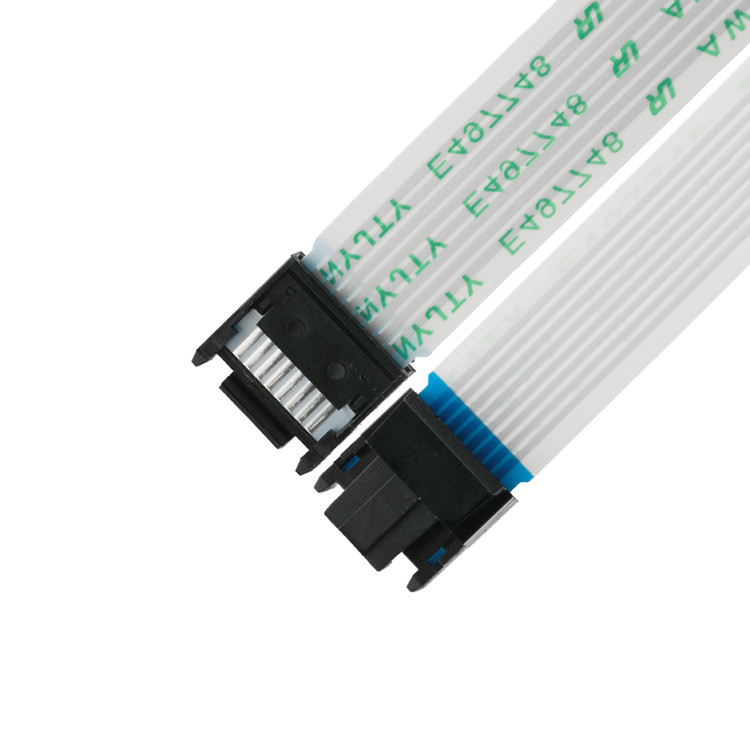 FFC/FPC IS100-L08T-C46-C Zwarte naar HS100-L08N-N62 Zwarte LED-FFC-verlengkabel