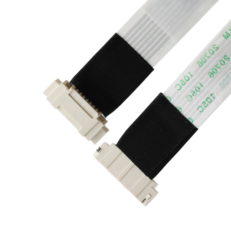 FFC/FPC IS100-L08T-C46-C Zwarte naar HS100-L08N-N62 Zwarte LED-FFC-verlengkabel