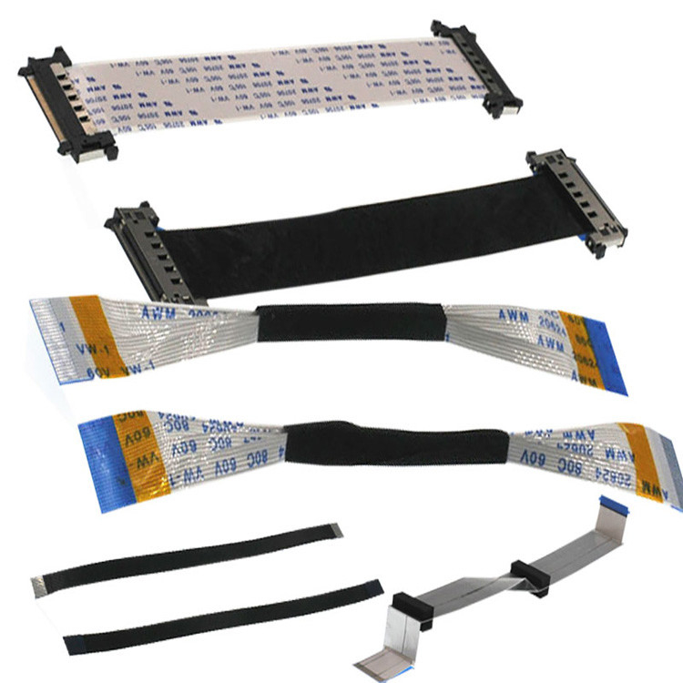 80 mm 36AWG Strip FFC Flexible Flat Cable 20P Explosion-proof Electronic Connection Flexible Flat Cable Signal Cable