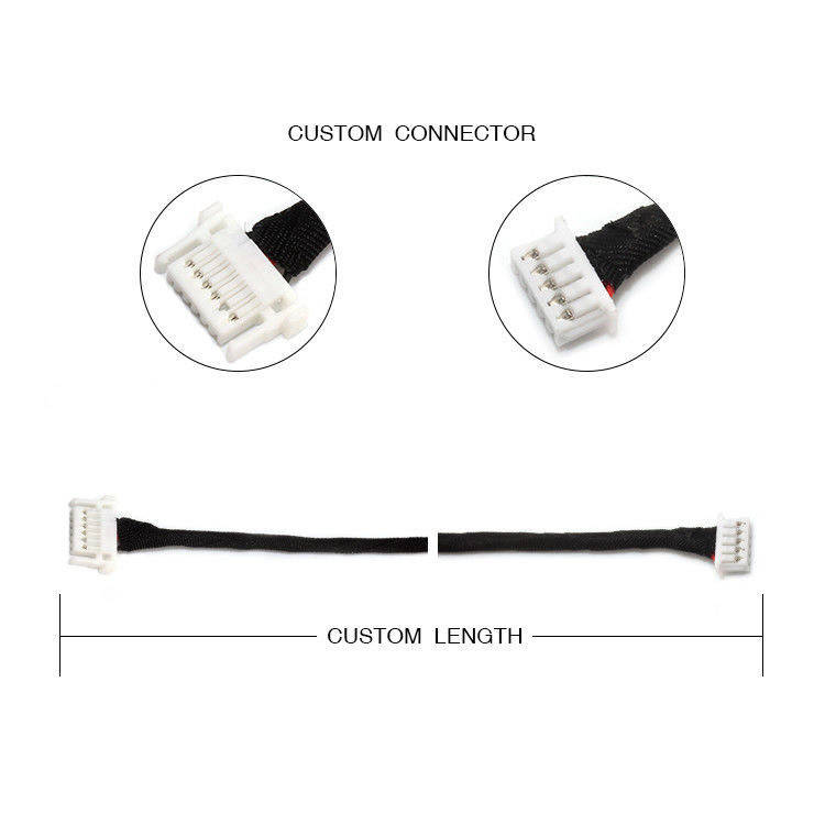 Low profile Wire Harness JST SHJP-06V-S ((HF) 6 Pin To Molex 51021-0500 5-Pin FCII LED Driver