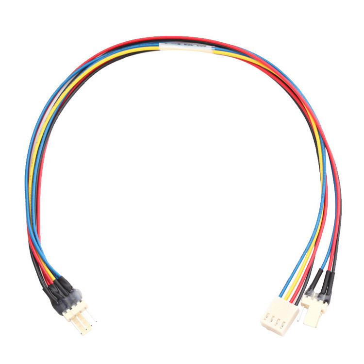 Fabriek aangepast JST JH 2.5mm 4-Pin Molex 4-Wire Fan Y kabel assemblage Lvds 4-Pin connector kabel