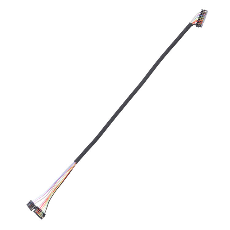 Fabriek op maat gemaakte 0,6 PITCH kabel assemblage JST 04XSR-36KHF 06XSR-36KHF 10XSR-36KHF Micro Coax Connectors