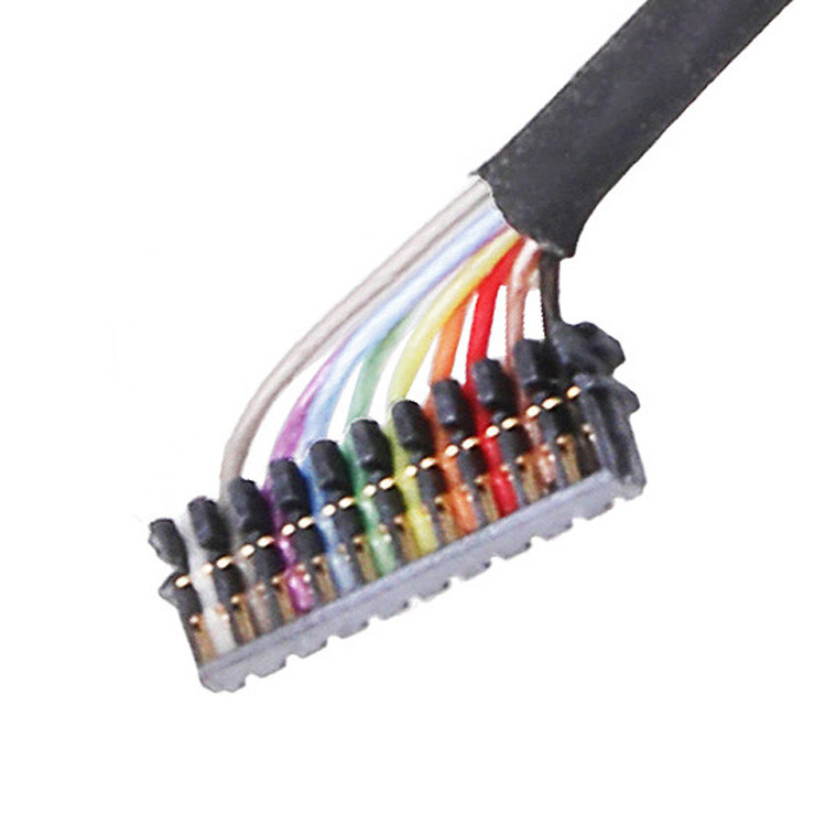 Fabriek op maat gemaakte 0,6 PITCH kabel assemblage JST 04XSR-36KHF 06XSR-36KHF 10XSR-36KHF Micro Coax Connectors