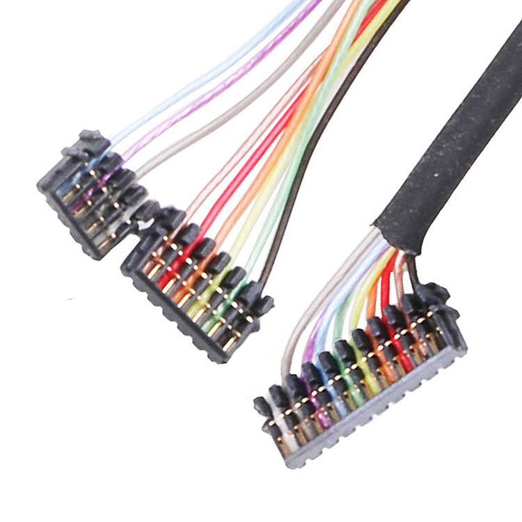 Fabriek op maat gemaakte 0,6 PITCH kabel assemblage JST 04XSR-36KHF 06XSR-36KHF 10XSR-36KHF Micro Coax Connectors