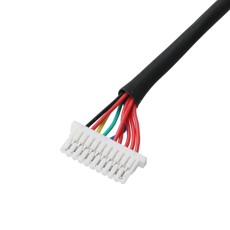 Lvds-kabel 10P JST SHLP-10V-S-B tot halfschermbanden