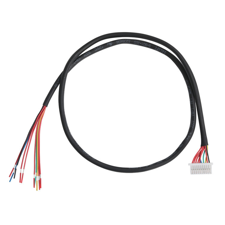 Lvds-kabel 10P JST SHLP-10V-S-B tot halfschermbanden