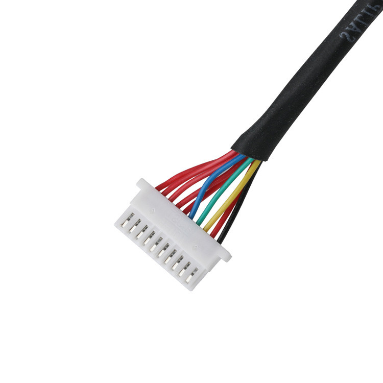 Lvds-kabel 10P JST SHLP-10V-S-B tot halfschermbanden