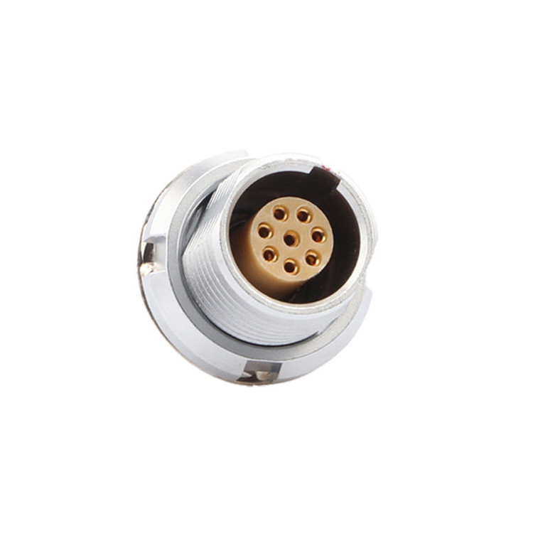 Ronde waterdichte 8 pin cirkelvormige connector Push Pull type