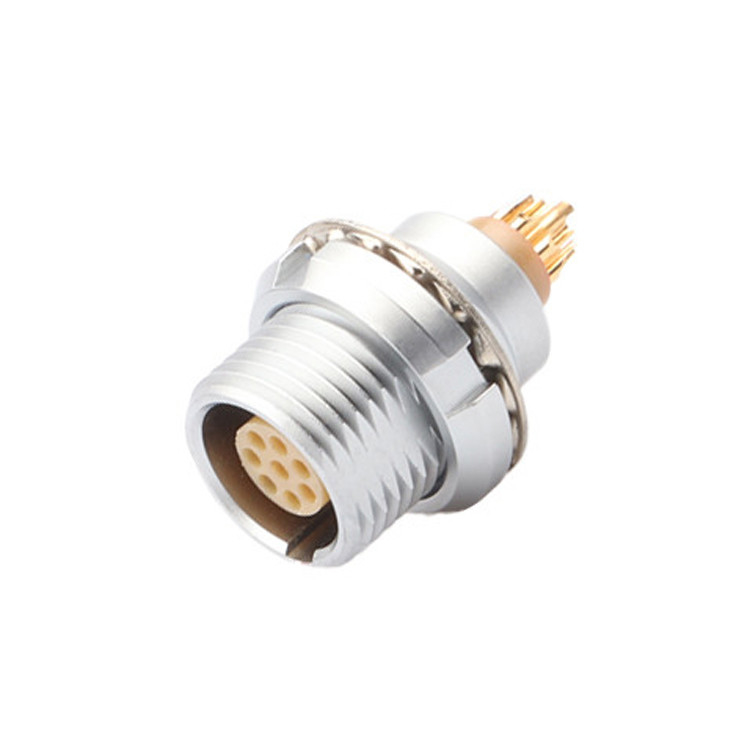 Ronde waterdichte 8 pin cirkelvormige connector Push Pull type