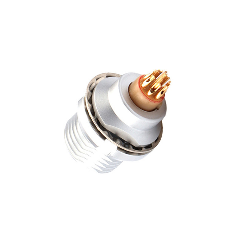Ronde waterdichte 8 pin cirkelvormige connector Push Pull type