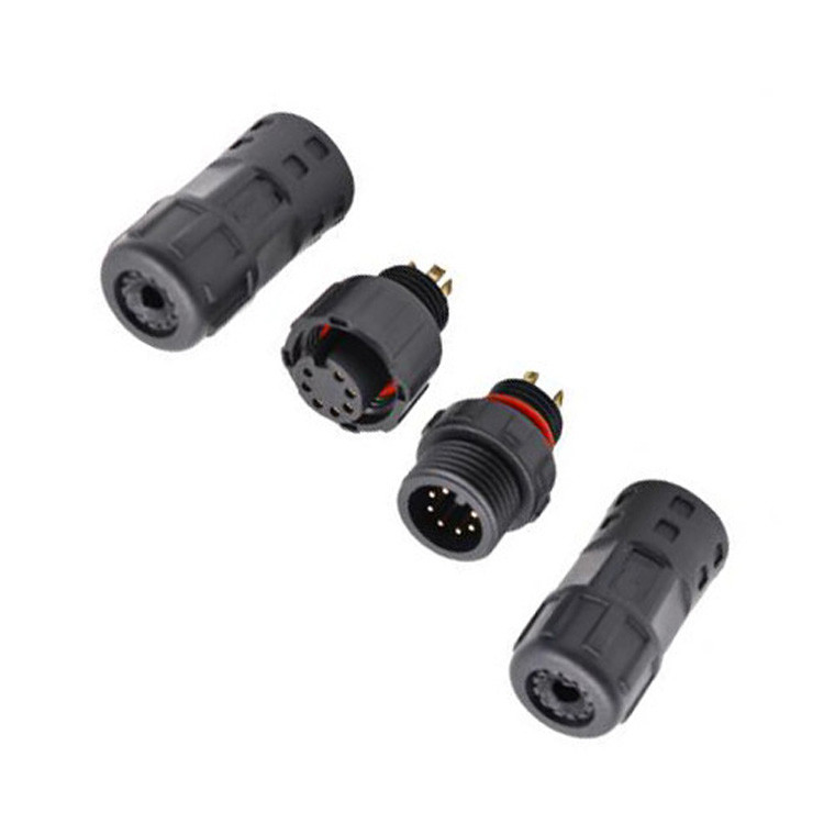 Fabriek Industrieel waterdicht 8 pin cirkelvormig aansluiting M12 Vrouwelijke gegoten kabel Lvds Display aansluiting