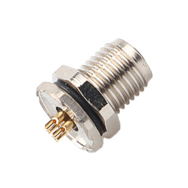 M5 Code-A 4Pin Industrial Circular Waterproof Connector Panel Flange PCB Man en Vrouw Socket IP67