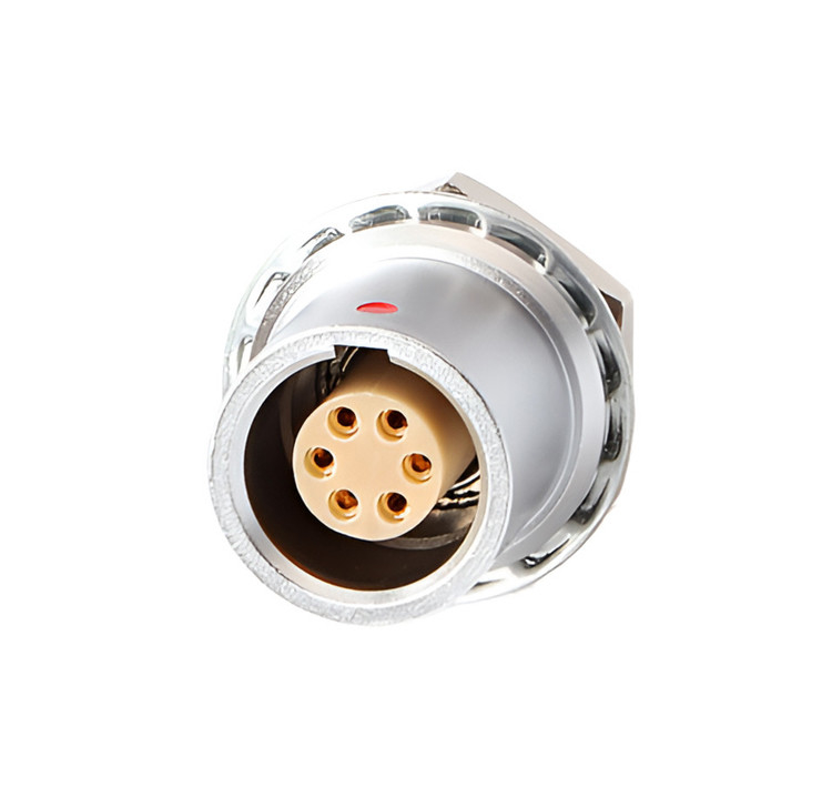 IP68 Push Pull Self Locking Industrial Control B Series Z6 6 pin Vrouwelijke tot 6 pin Signal Sensor cirkelvormige connector