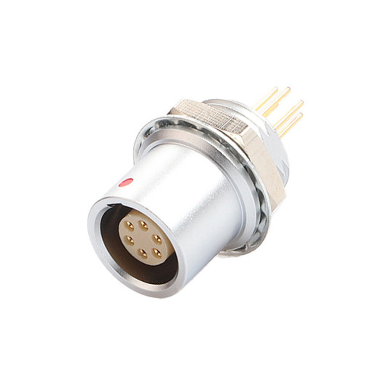 IP68 Push Pull Self Locking Industrial Control B Series Z6 6 pin Vrouwelijke tot 6 pin Signal Sensor cirkelvormige connector