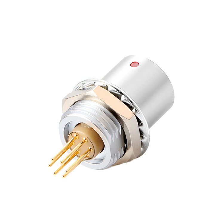 IP68 Push Pull Self Locking Industrial Control B Series Z6 6 pin Vrouwelijke tot 6 pin Signal Sensor cirkelvormige connector