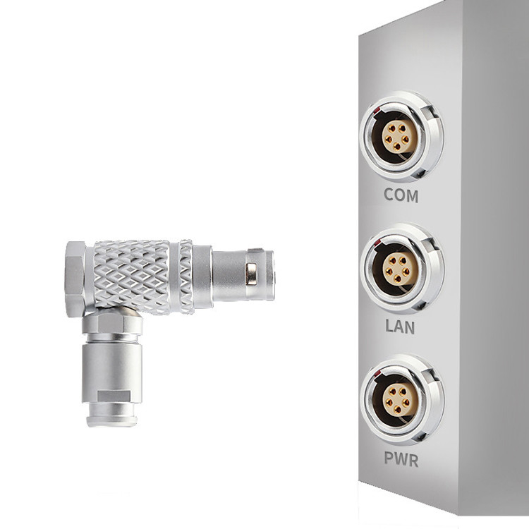 90° Hoek Plug T3 5 Pin Circular Connector B-serie voor industriële besturing