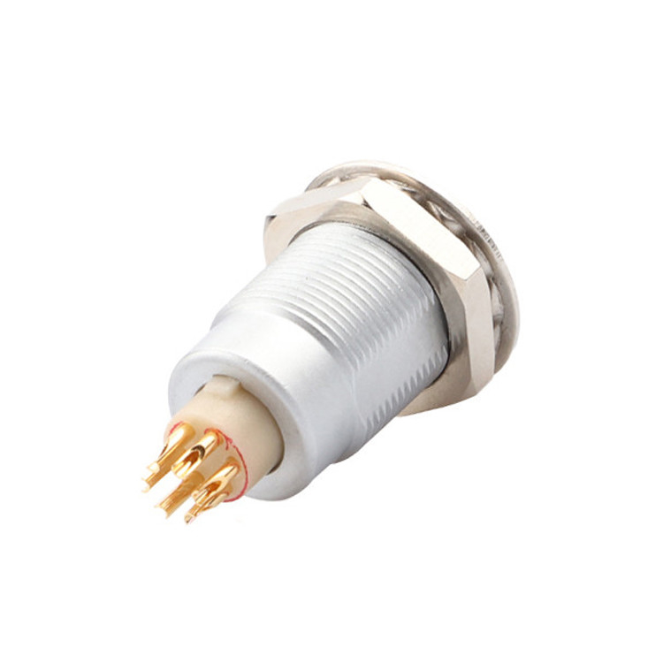 Push Pull Z1 Series 6 pin cirkelvormige connector Vrouwelijke waterdichte industriële