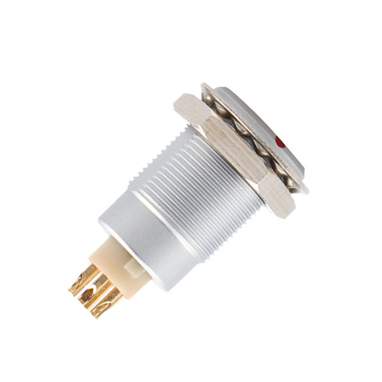 Push Pull Z1 Series 6 pin cirkelvormige connector Vrouwelijke waterdichte industriële