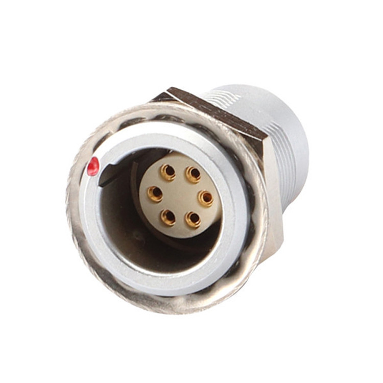 Push Pull Z1 Series 6 pin cirkelvormige connector Vrouwelijke waterdichte industriële