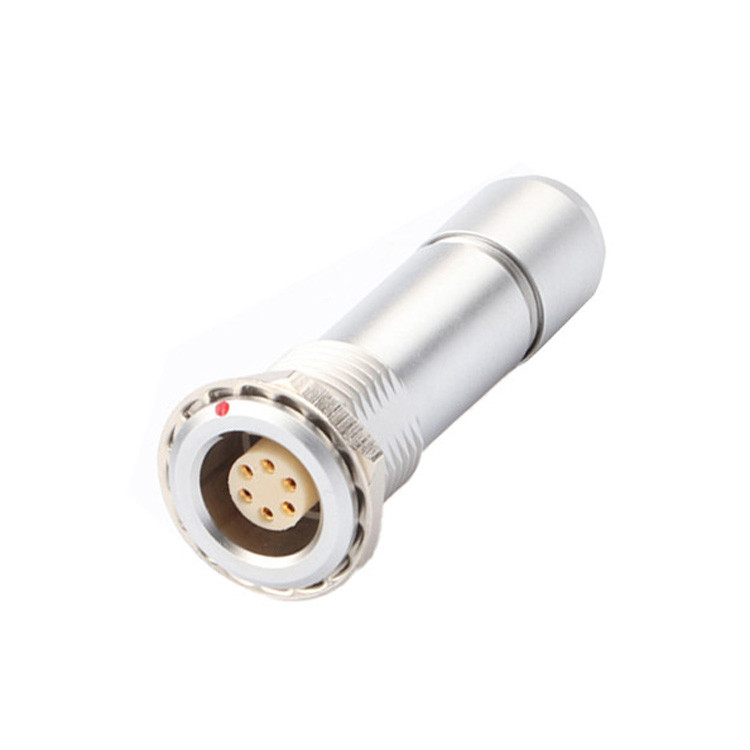 Universal Double Nut Cable Clamp Industrial Waterdicht Circulair Connector B Series Z10 6P Vrouwelijk