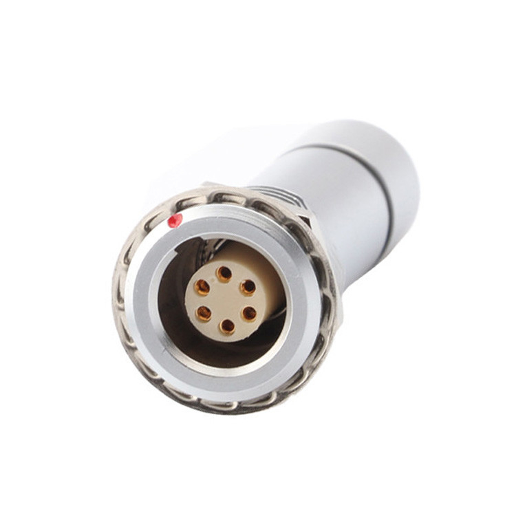Universal Double Nut Cable Clamp Industrial Waterdicht Circulair Connector B Series Z10 6P Vrouwelijk