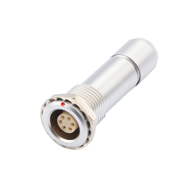 Universal Double Nut Cable Clamp Industrial Waterdicht Circulair Connector B Series Z10 6P Vrouwelijk