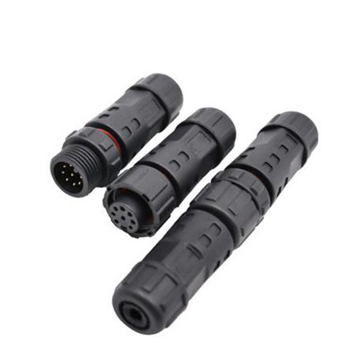 Fabriek Mini M12 8 pin cirkelvormige stekker aansluiting Waterdicht Industrieel IP67 Man / Vrouw