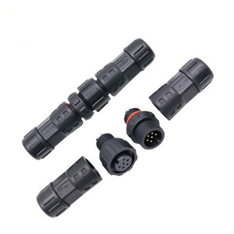 Fabriek Mini M12 8 pin cirkelvormige stekker aansluiting Waterdicht Industrieel IP67 Man / Vrouw