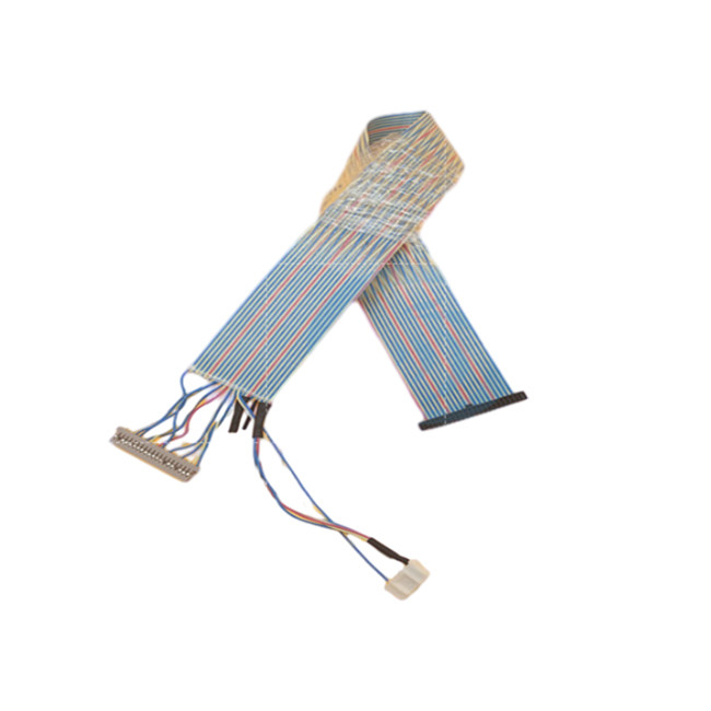 30AWG de veelkleurige vlak Verdraaide Kabel van het Paarlint met de Schakelaar van IDC/DF14-