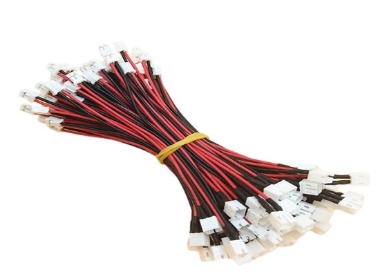 Het rode en Zwarte 26 AWG-Mannetje van de Uitrustingsjst PH 2PIN van de Douanedraad aan Vrouwelijke Stopkabel