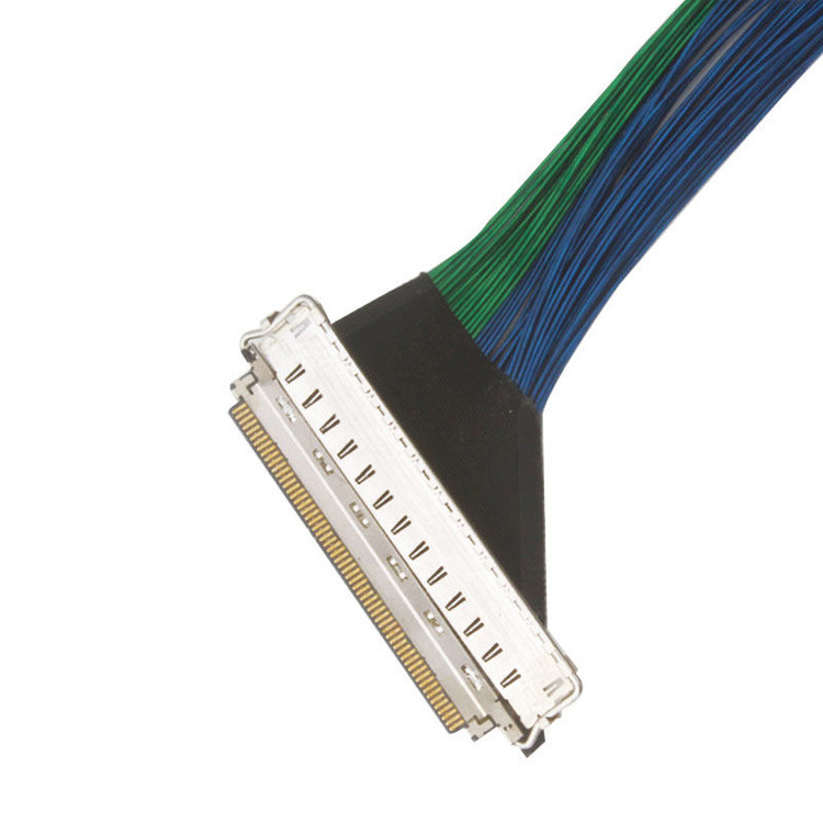 EMI Shielding 60-pin Micro Coaxial Cable, I Pex CABLINE-CA II PLUS LVDS EDP Cable met 20788 060T 01