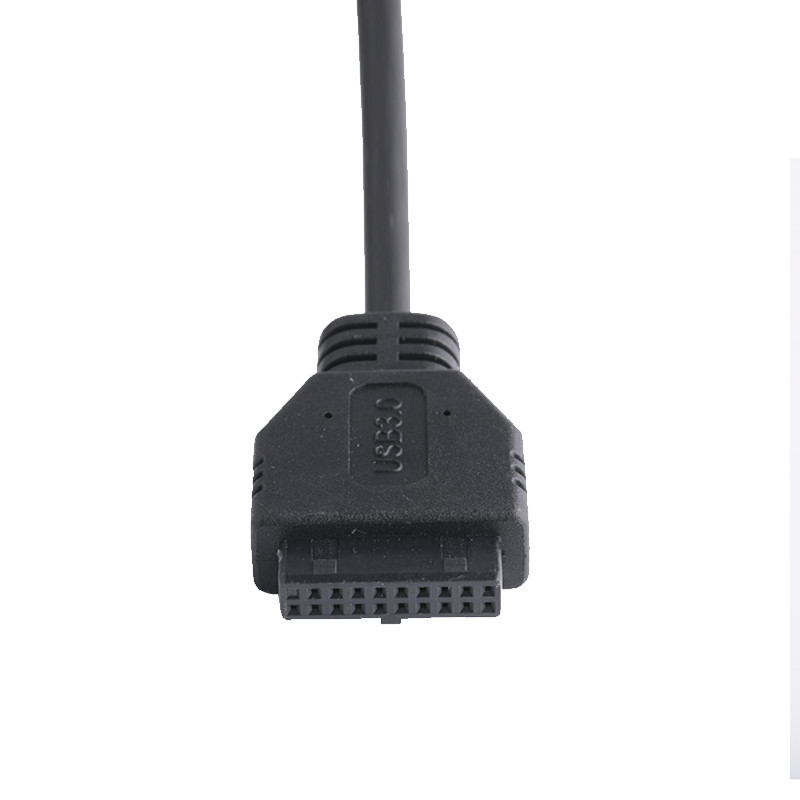 20P Vrouwelijke USB 3.0 Type-C naar IDC Adapter Kabel Interne weerstand Zwart PVC Draad OEM ODM