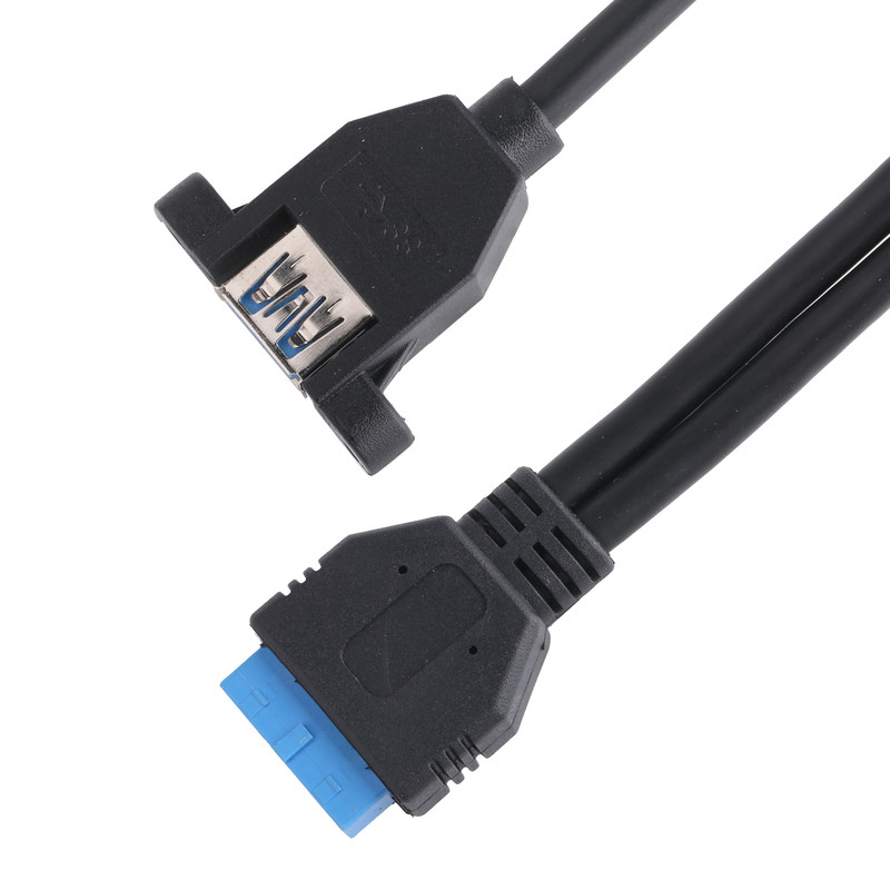 USB 3.0 Front Panel Moederbord 19/20 Pin Cable To USB Vrouwelijke Splitter Adapter Extension Connector