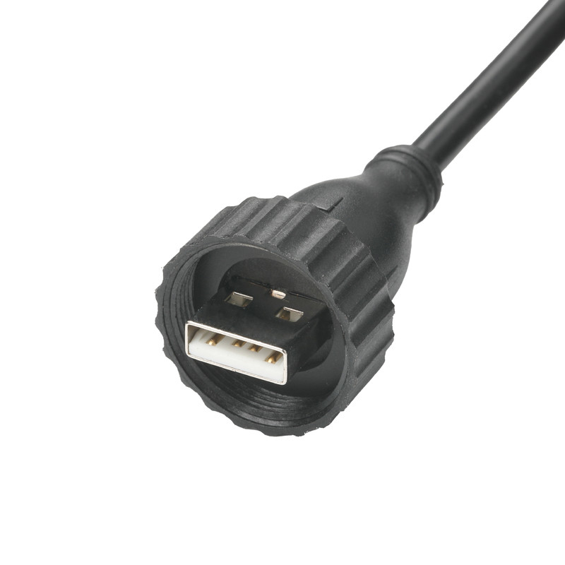 USB2.0 Type A Male Type M Waterdicht Interface TO USB2.0 Kabel Industriële vaste dataverbindingskabel voor voertuigen