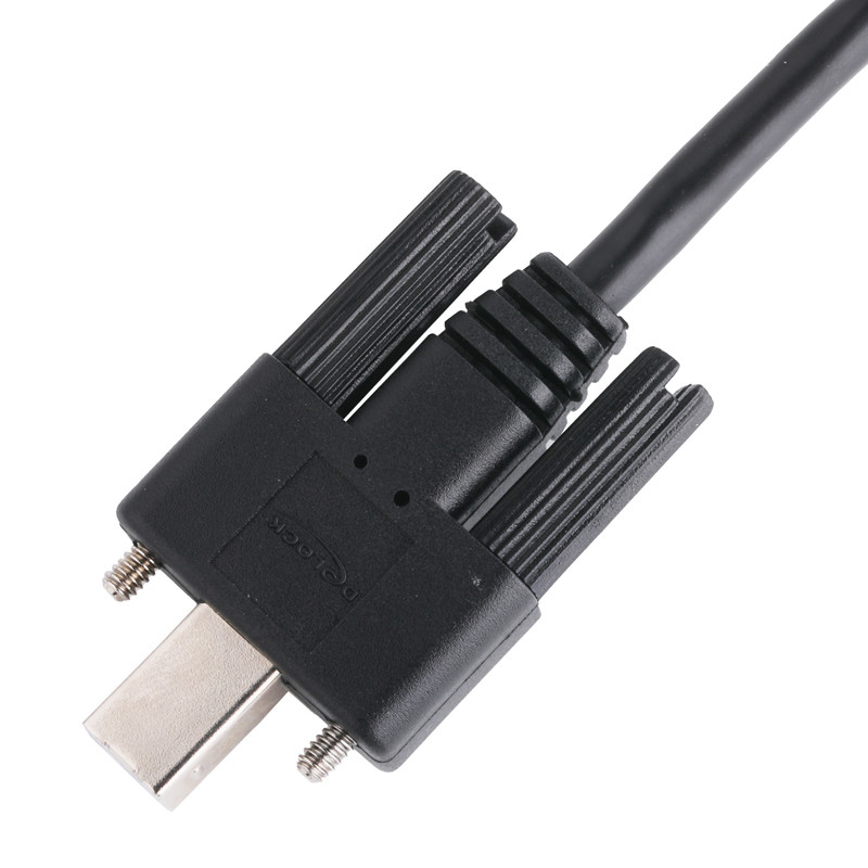 Vlies Zwart UL Printer Connector kabel USB 2.0 Type A tot Type B Vergrendeling