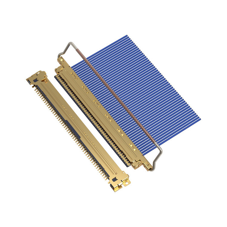 CABLINE-VS 20453-250T-03S 50-pin micro-coaxiale connector met een toonhoogte van 0,5 mm, met een horizontaal koppeltype