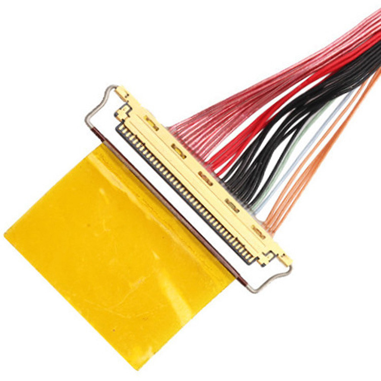 Fabriek 36AWG Lvds kabel assemblage I Pex 20453-240t-01 tot 20453-240t-01 40P 0,4 mm Pitch