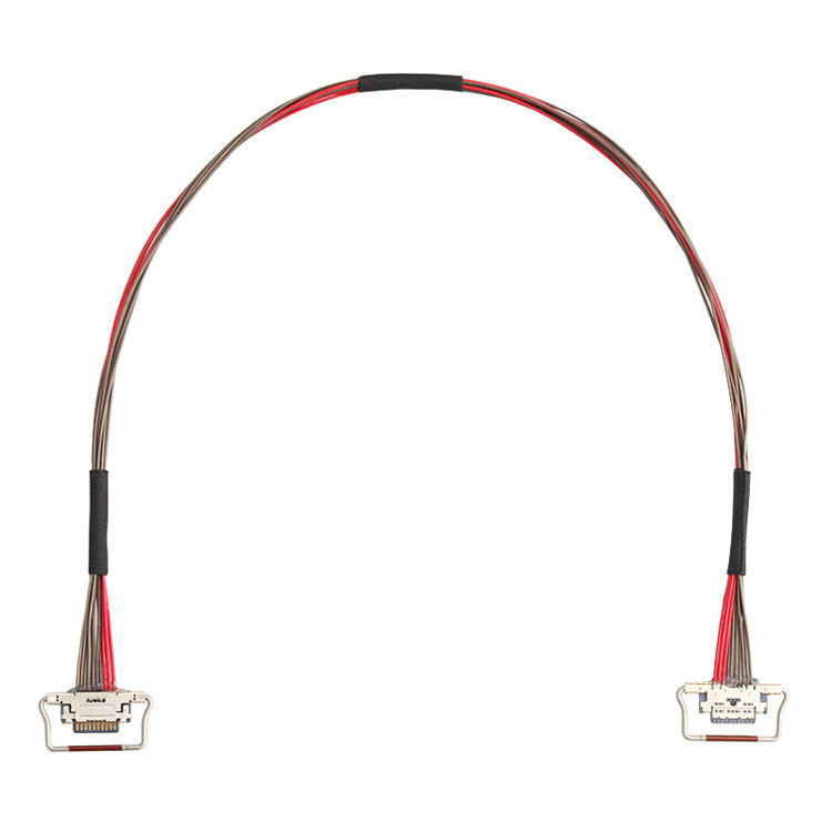 Een 10-pins LVDS micro-coaxiële kabel met een lengte van 150 mm, I-PEX-connector met 0,4 mm pitch, geïdentificeerd als 20633-310T-01S