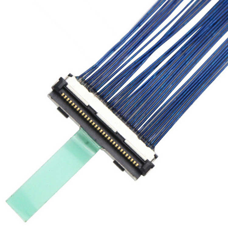 30-pin LVDS Micro-Coaxial Cable met 0,5 mm pitch,  connector, aangeduid als DF80D-30P-0.5SD